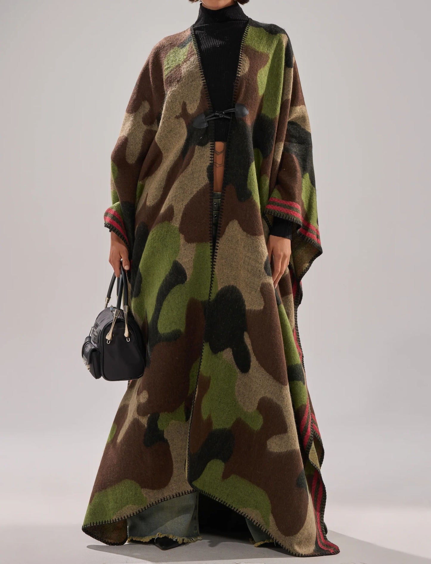 Camo Nights Maxi Poncho