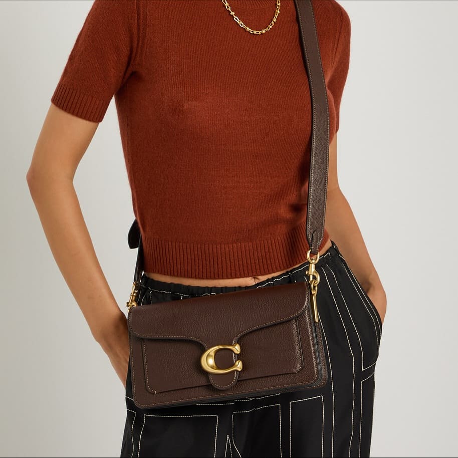 Pebbled Leather Shoulder Bag