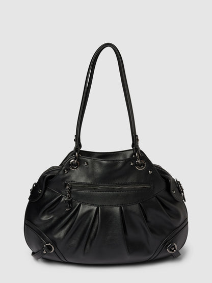 Black Love leather handbag