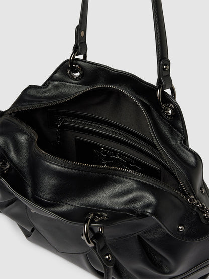 Black Love leather handbag