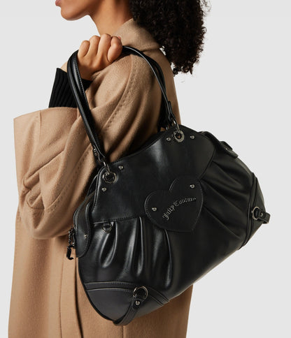 Black Love leather handbag