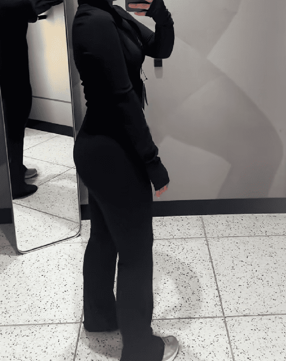 Black Sculpt Flare Tracksuit