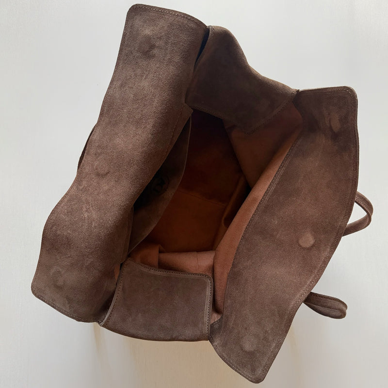 Suede Bag Large Capacity Vintage Tote Bag Shoulder Bag