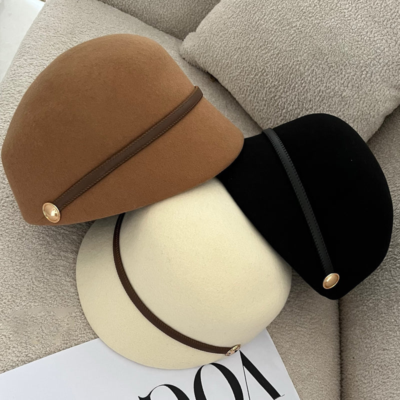 Wool Hat Equestrian Hat Warm Felt Hat