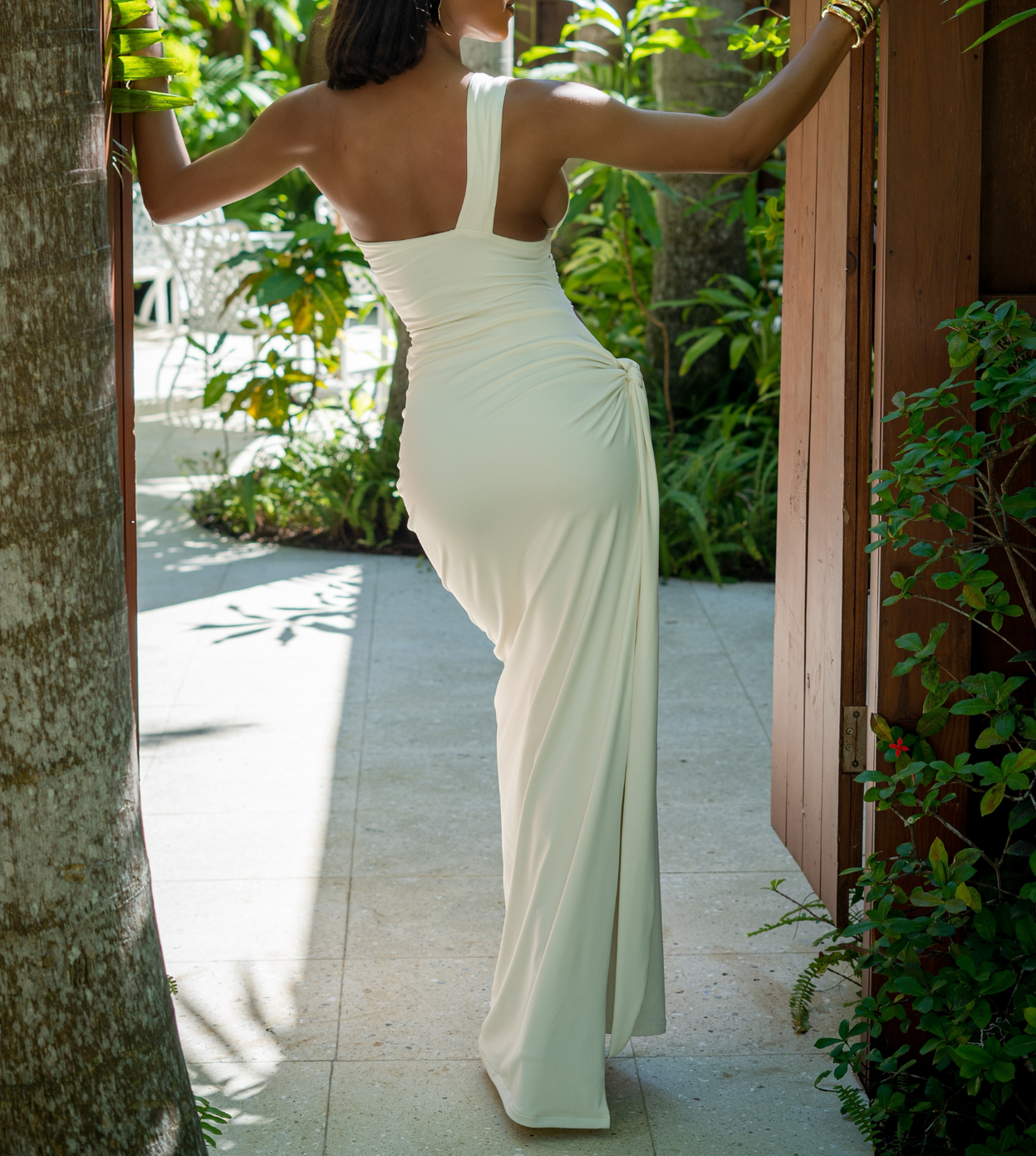 White resort dress