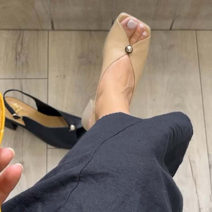 Square-Heeled Sandals