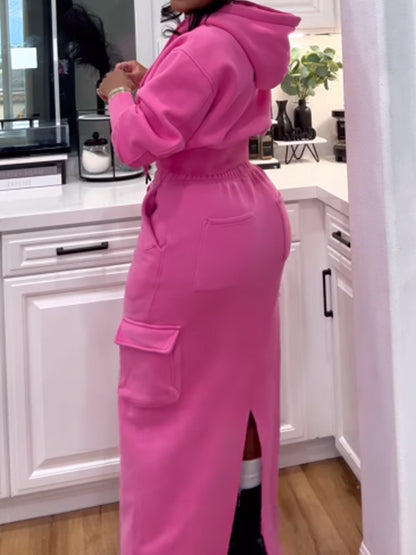 🔥Hot Sale 🔥Fashion Hooded Pockets Two Pieces Set