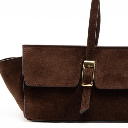 Suede & Leather Large Capacity Handbag Shoulder Bag