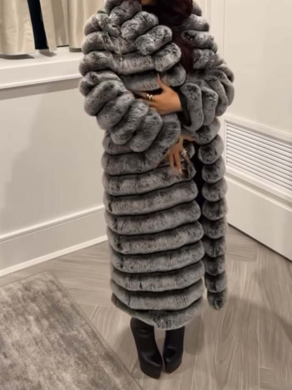 Free shipping✨Women's Long Fluffy Coat Plush Outerwear