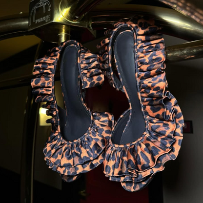 Women's Chic Ruffed Heels