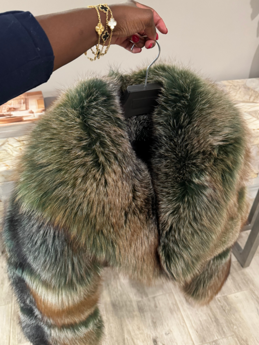 （Free shipping）Plush Coat