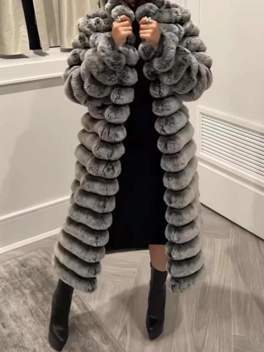 Free shipping✨Women's Long Fluffy Coat Plush Outerwear