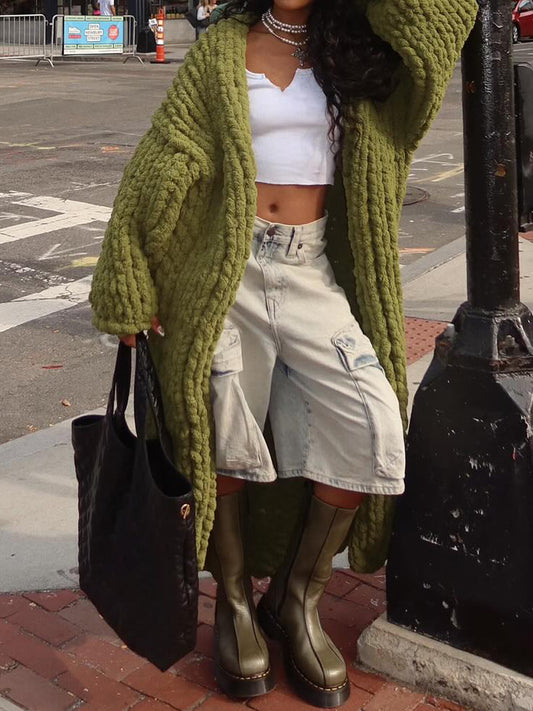 Knitted Cardigan Coat