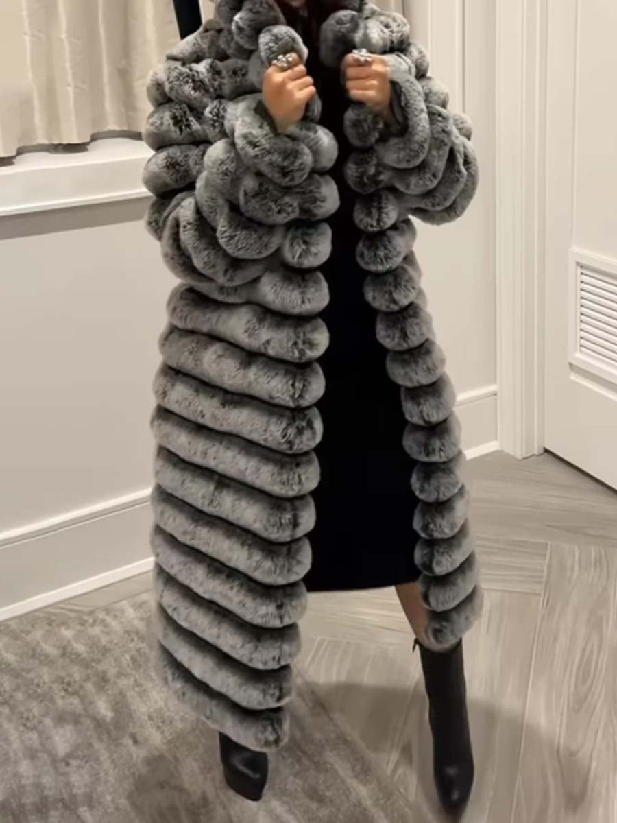 Free shipping✨Women's Long Fluffy Coat Plush Outerwear