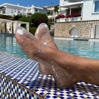 Silver Stars Transparent Shoes