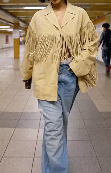 Fab Suede Fringed Jacket