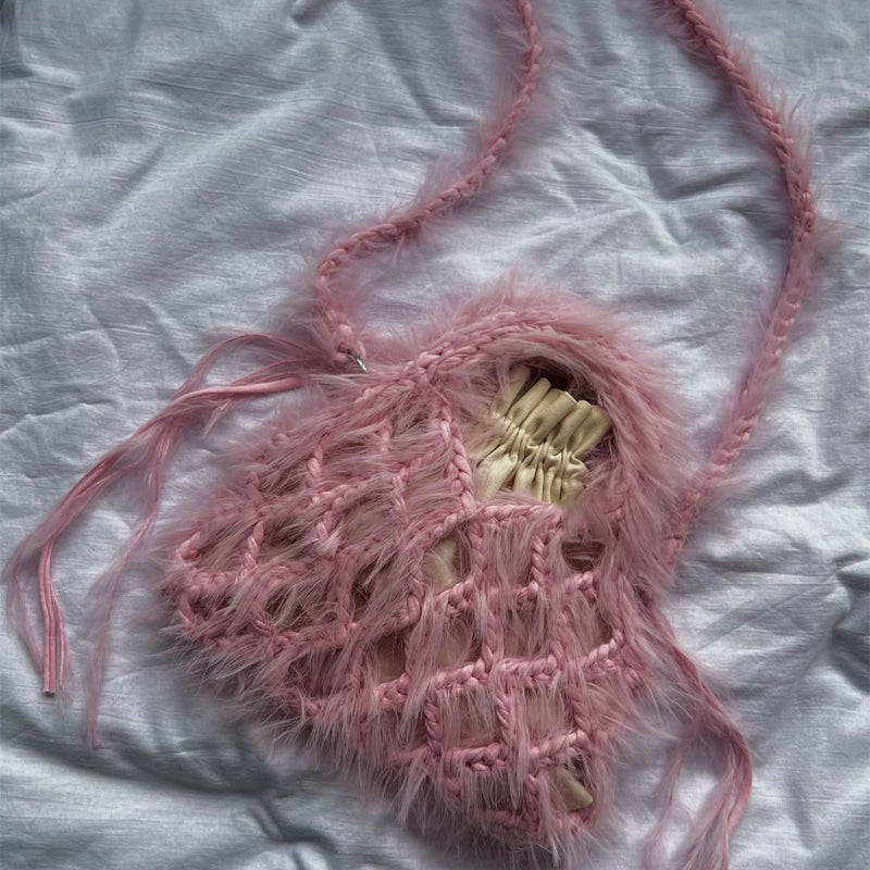 Hollowed Out  Woven Bag Crossbody Bag