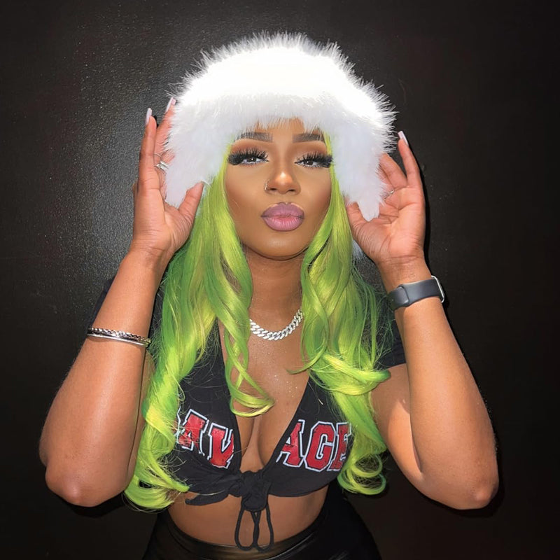 Faux Fox Fur Plush Fisherman Hat