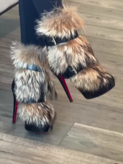 Plush High Heels