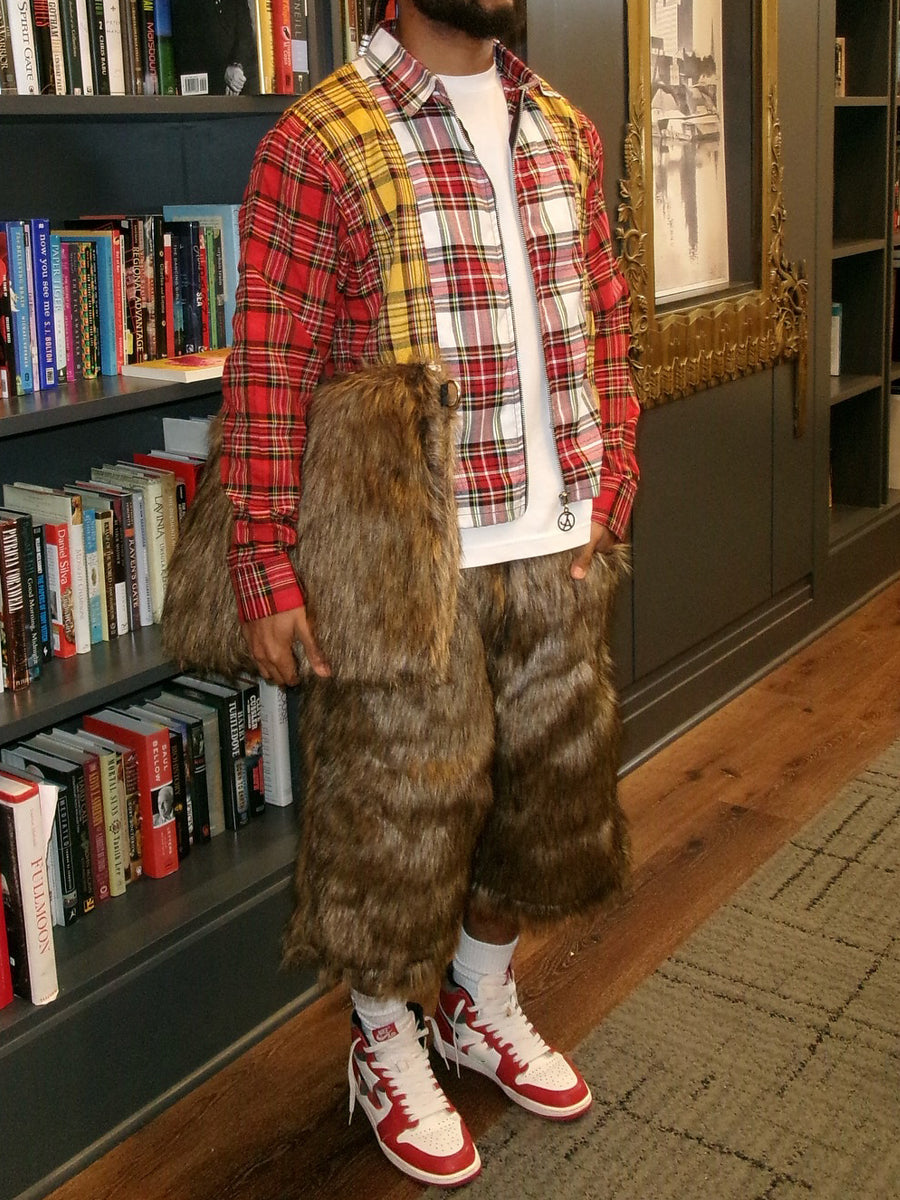 Fashion Hight Waist Plush Cropped Pants