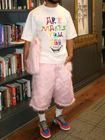 Fashion Hight Waist Plush Cropped Pants