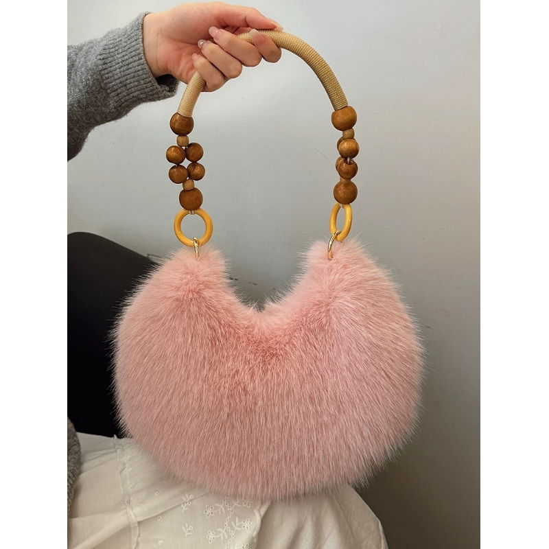 Chic Faux Fur Shoulder Bag