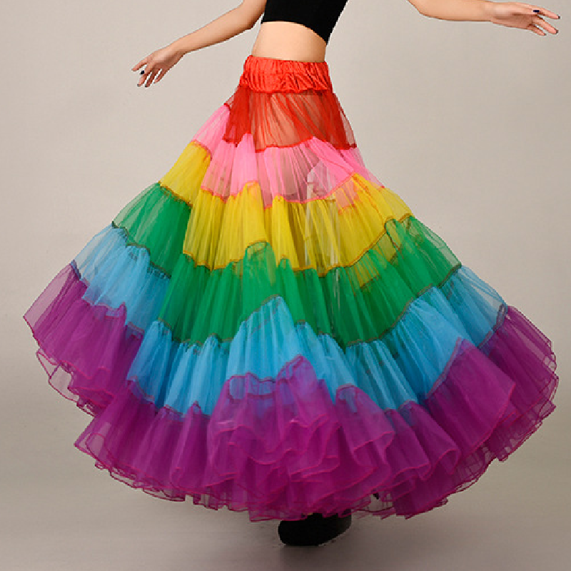 Rainbow Mesh Tutu Skirt