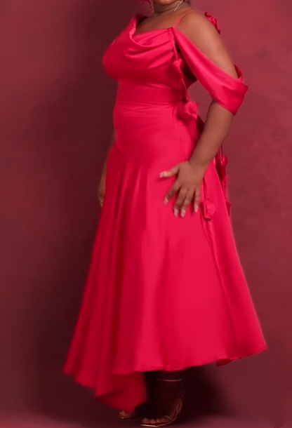 The One-shoulder Classy Dress For Events