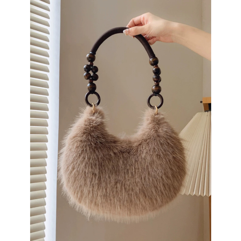 Chic Faux Fur Shoulder Bag