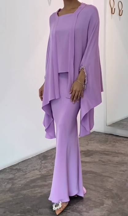 Demure Breezy 2pc Skirt Set