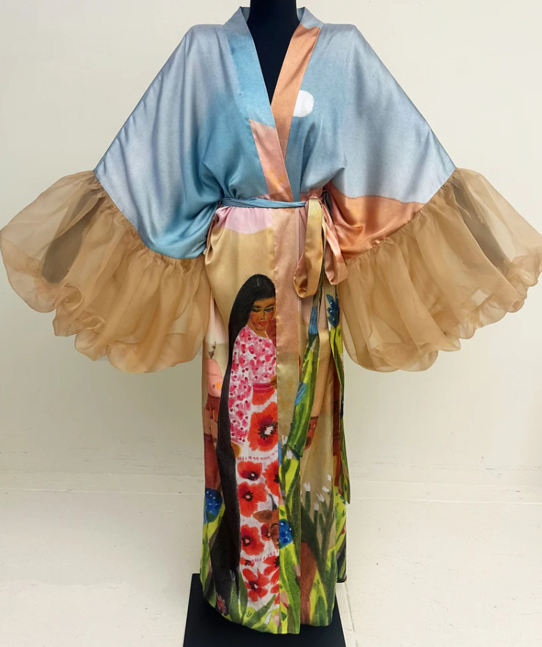 Stunning Printed Robe Kimono