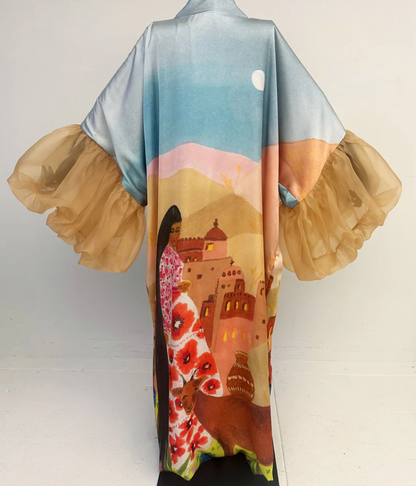 Stunning Printed Robe Kimono
