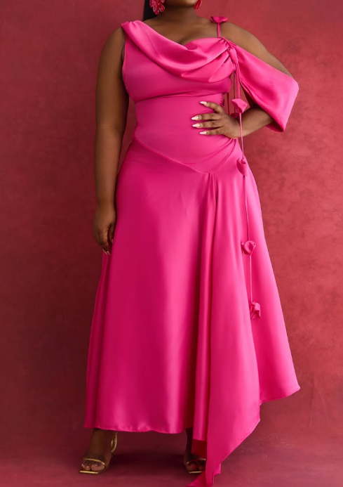 The One-shoulder Classy Dress For Events