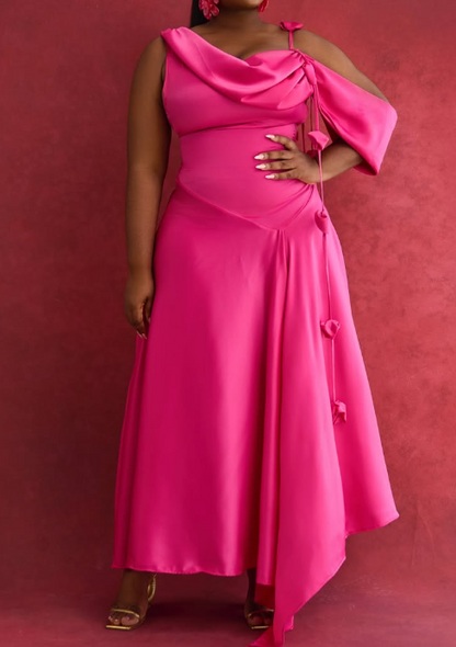 The One-shoulder Classy Dress For Events