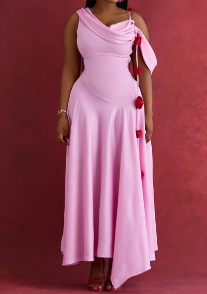 The One-shoulder Classy Dress For Events