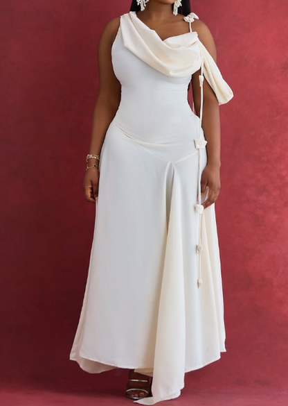 The One-shoulder Classy Dress For Events