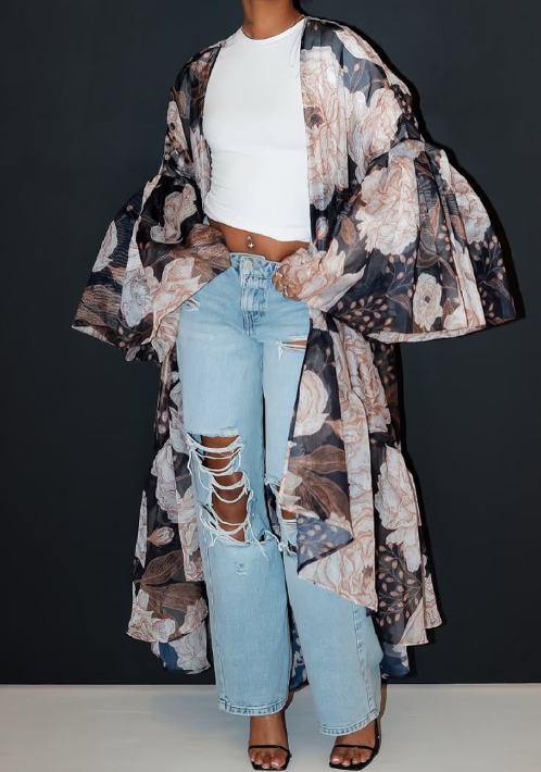 The Dazzle Floral Duster