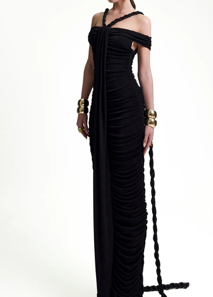 Demure Slim Maxi Dress