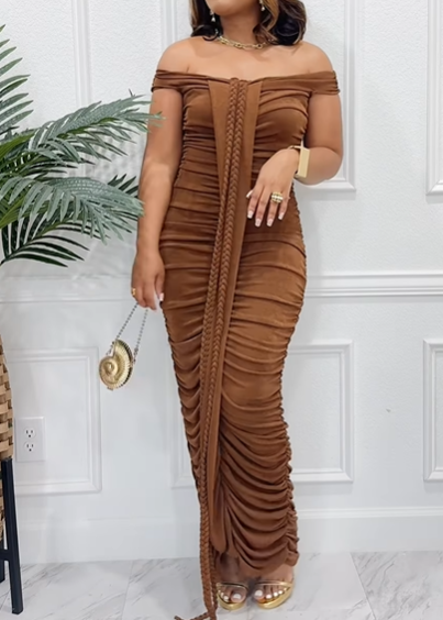 Demure Slim Maxi Dress