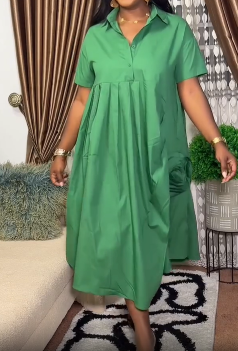 The Casual Loose Shirt Dress