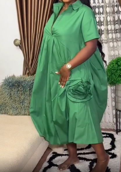 The Casual Loose Shirt Dress