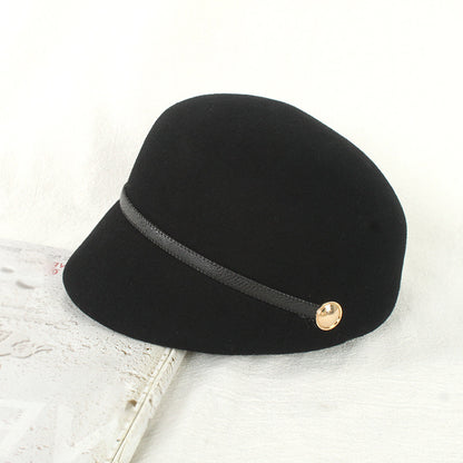 Wool Hat Equestrian Hat Warm Felt Hat