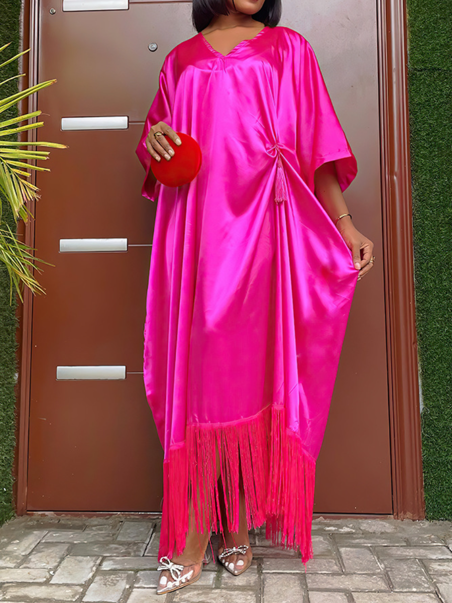 Breezy Comfy Tassel Dress