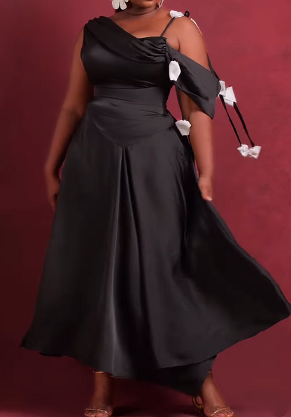 The One-shoulder Classy Dress For Events