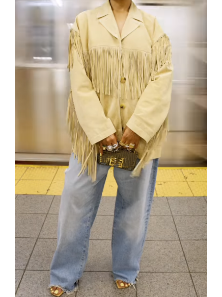 Fab Suede Fringed Jacket