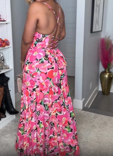 The Beautiful Floral Vacation Dress